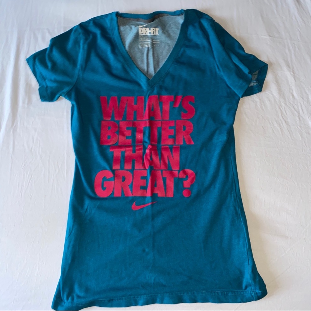 Nike dri fit v neck shirt